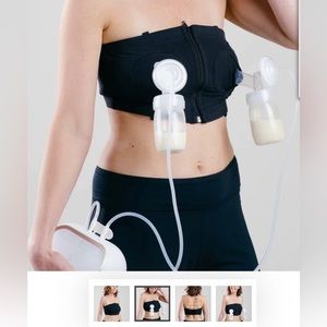 Simple Wishes black zipper pumping bra